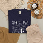 Climber's Brain T-Shirt — Always Calculating Rock Climbing Tee