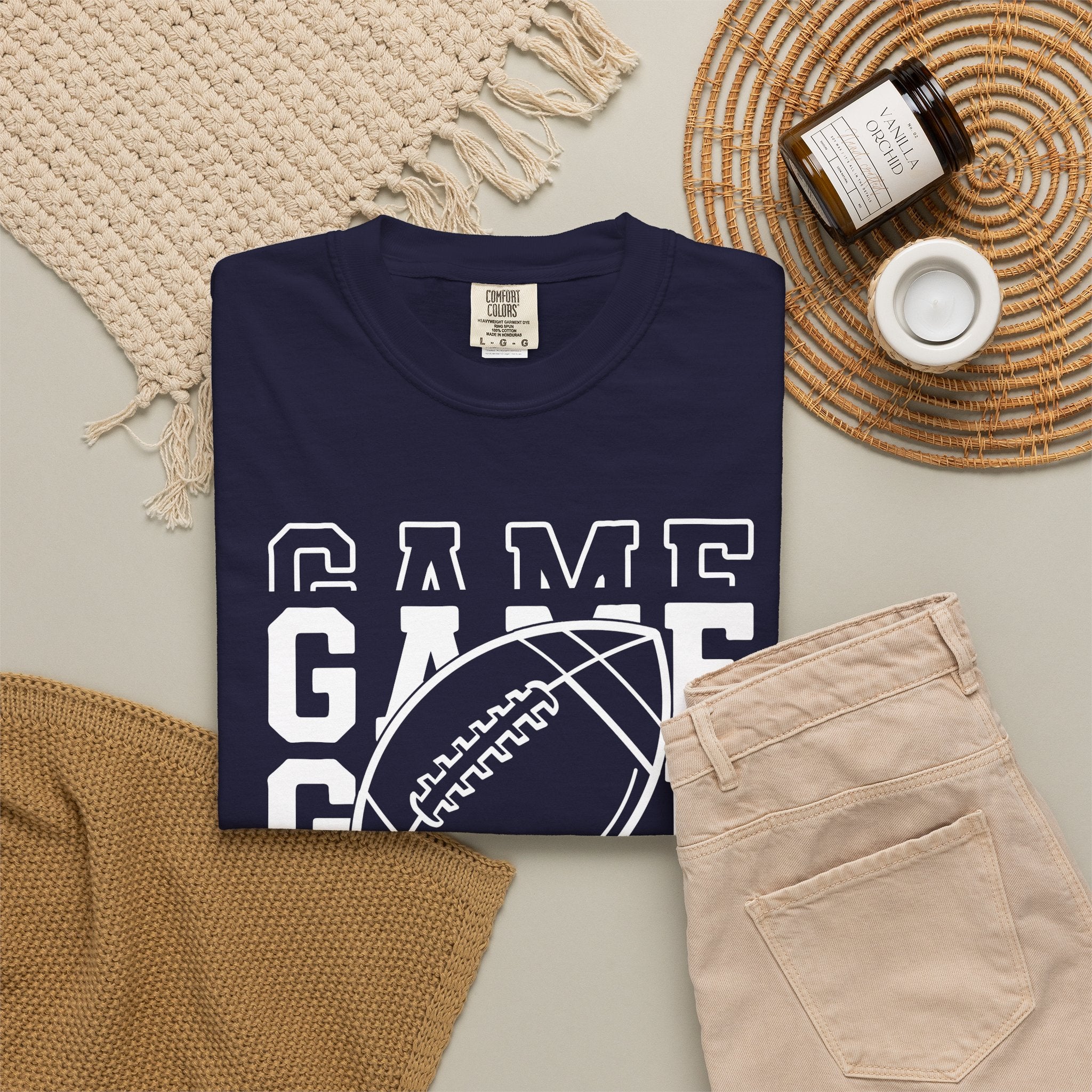 Game Day Football Tee — 'Game Day' Graphic T-Shirt