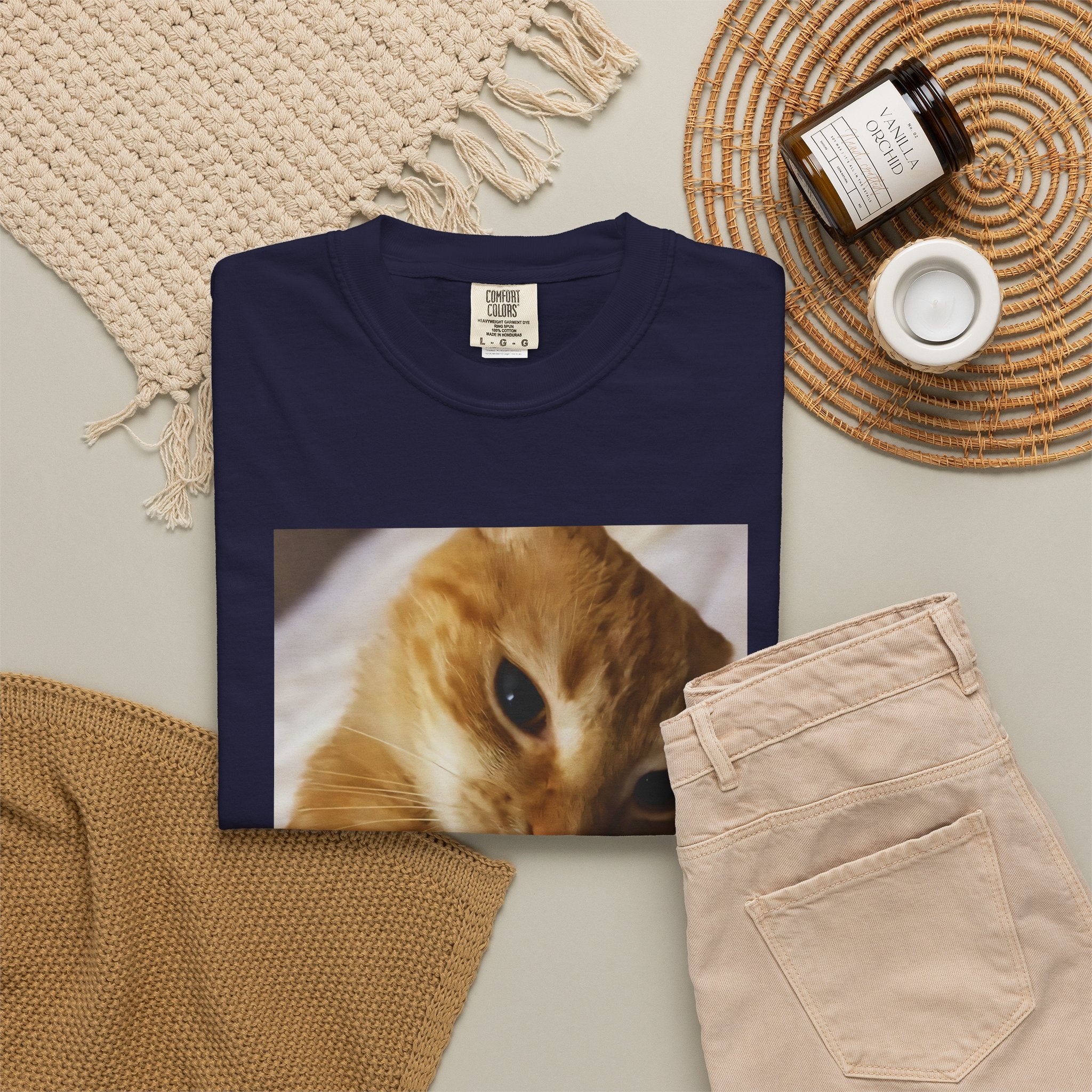 Cat Meme T-Shirt — "Erm, What the Sigma?" Funny Ginger Cat Graphic Tee