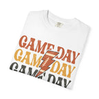 Game Day Football T-Shirt — Retro Lightning Bolt Design