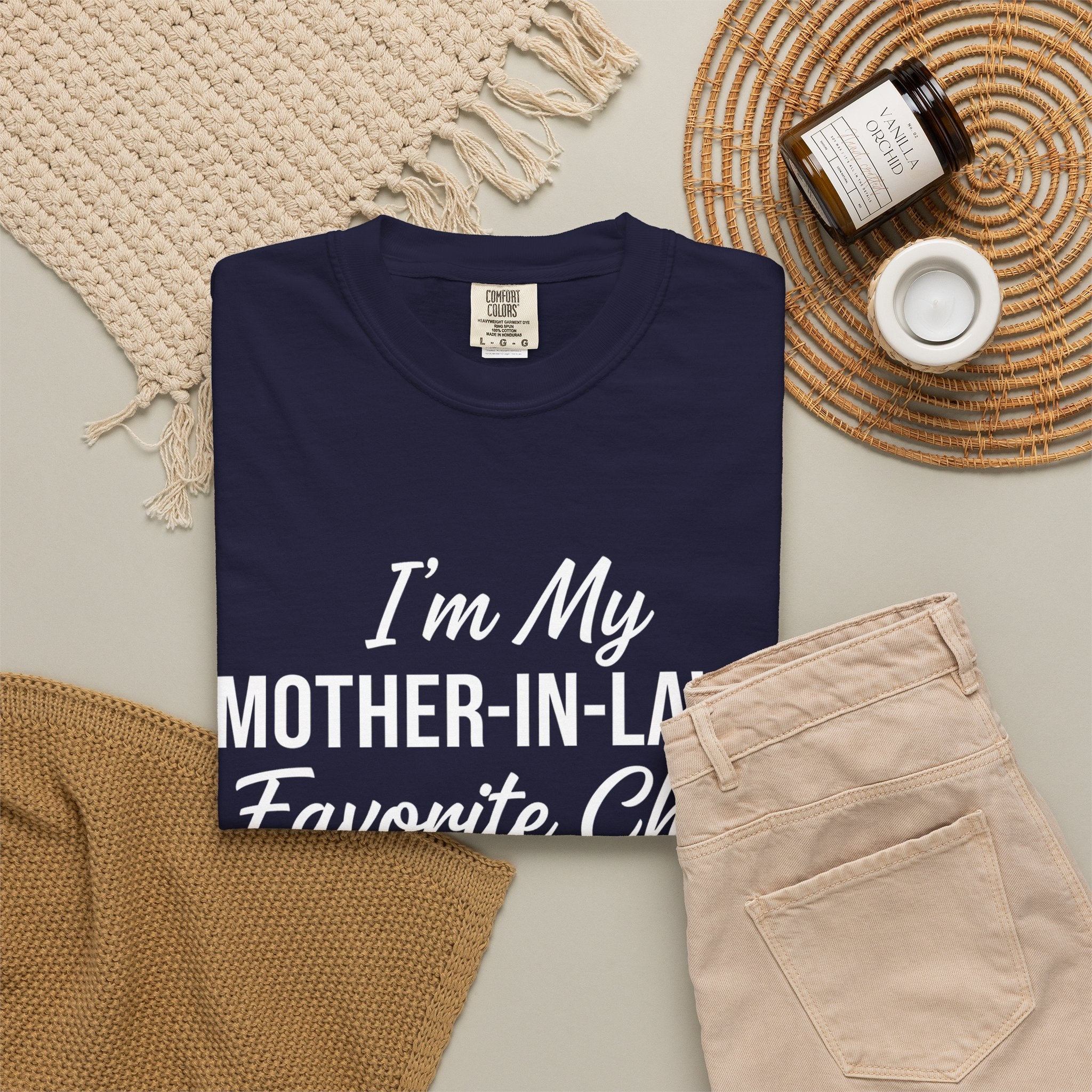 I’m My Mother-in-Law’s Favorite Child T-Shirt — Funny In-Law Gift Tee