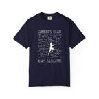 Climber's Brain T-Shirt — Always Calculating Rock Climbing Tee