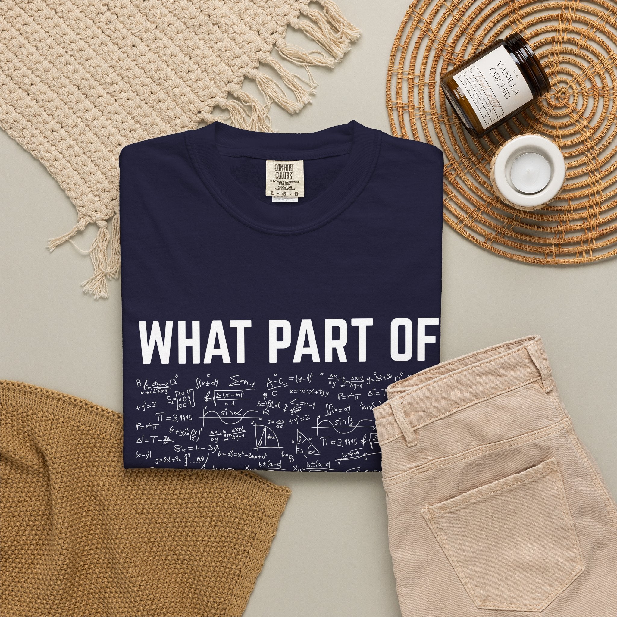 Graphic T-Shirt — "What Part Of... Don't You Understand" Math Equation Tee
