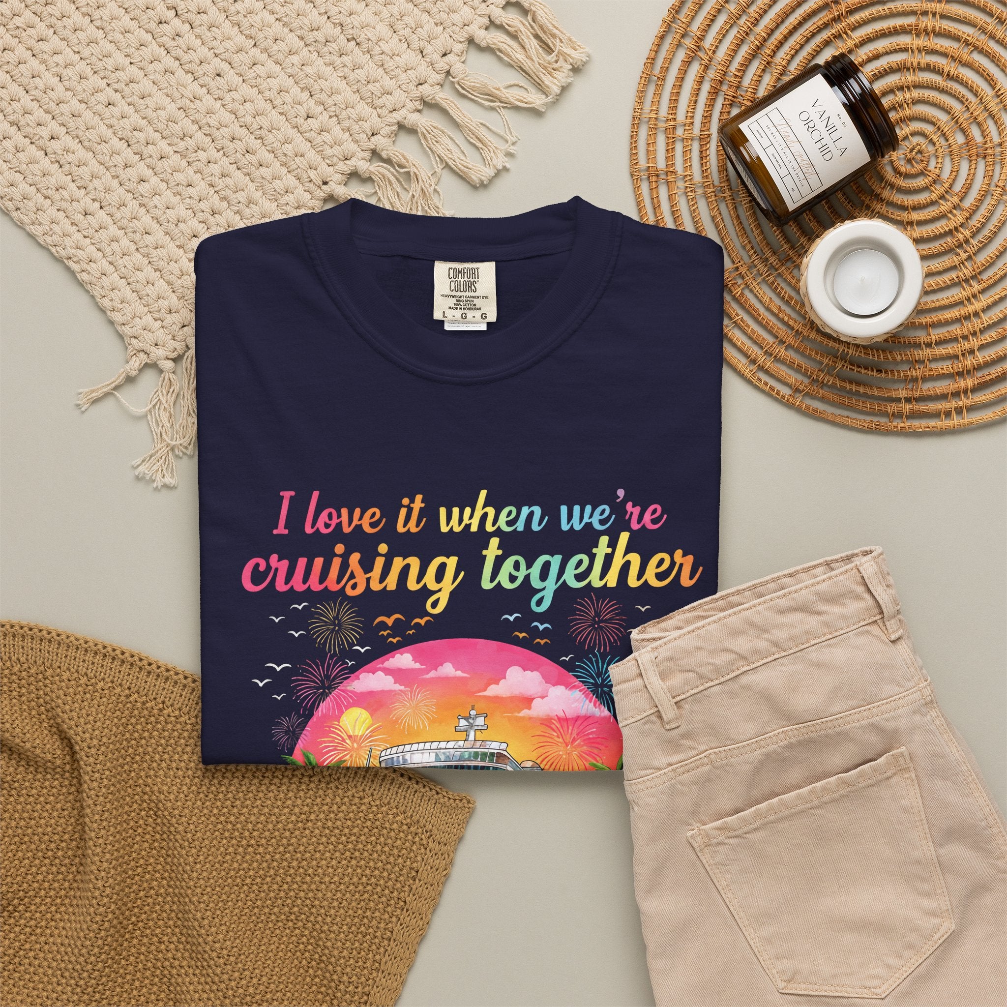 Cruising Together 2026 T-Shirt — 'I Love It When We're Cruising Together' Cruise Vacation Tee